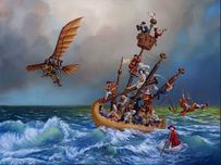 Michael Cheval Michael Cheval Ship of Fools (Large) (SN)